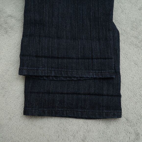 DKNY Jeans Women's Size 12 Blue Mid-Rise Straight Denim Dark Wash 26.5" Inseam - Picture 11 of 14